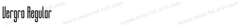 Vergro Regular字体转换